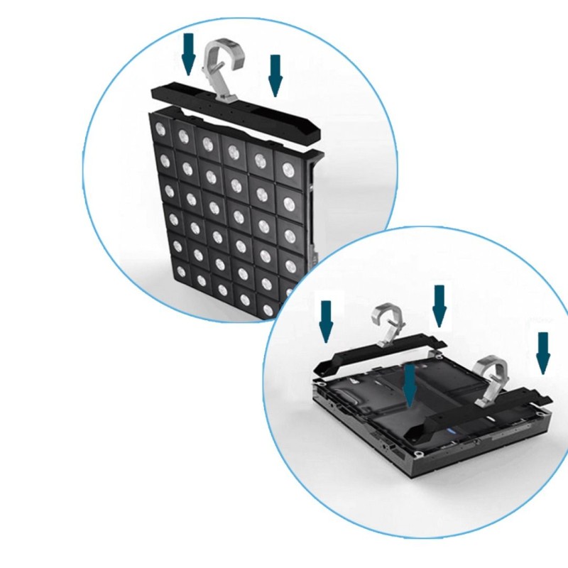 Akwil RGBWW LED Beam Matrix 500mm x 500mm 36 Pixel Panel System