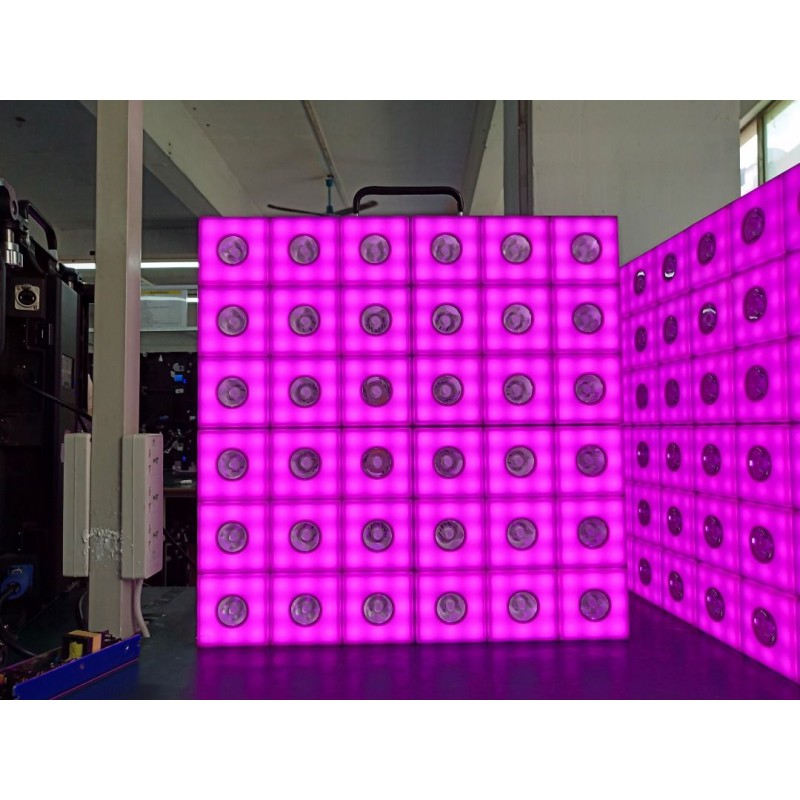 Akwil RGB LED Pixel and WW LED Beam Matrix 500mm x 500mm 36 Pixel Panel System