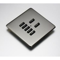 Rako RLF-xxx-BN Black Nickel Fascia Cover Plate for Rako RMC & RCN Wireless Wall plates - with Hidden Screws