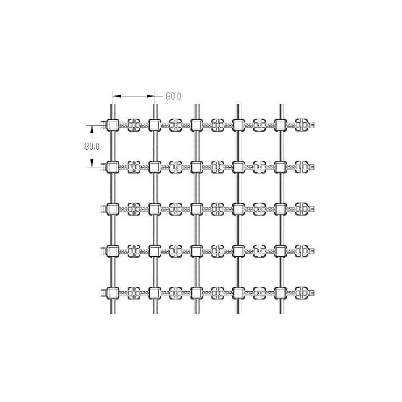 LED-NET-RGB-IP65 Large Outdoor LED Video Net Display System Configure HERE 125mm 100mm 80mm 40mm Pitch