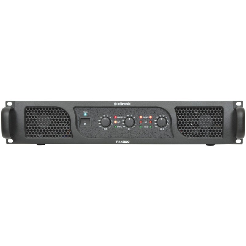 Citronic P44800 P Series Stereo & Sub Power Amplifier 2x 400W and 1x 800W with Clip Limiter