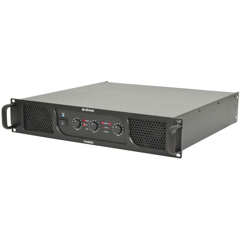 Citronic P44800 P Series Stereo & Sub Power Amplifier 2x 400W and 1x 800W with Clip Limiter