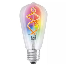 Smart Wireless LED Bulb Squirrel Cage Dimmable RGBW LED Filament 4.5W 2700K E27 Base
