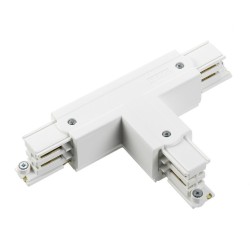 3 Channel Track Tee Connector White