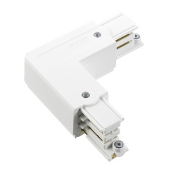 3 Channel Track Corner Coupler Connector White