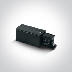 3 Channel Track End Connector Black