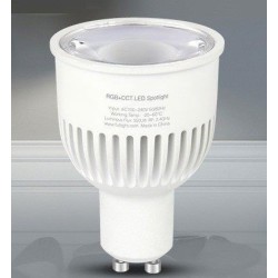 6W Smart Wireless RGB+CCT LED GU10 Dimmable RF-Wifi Bulb Remote Downlight