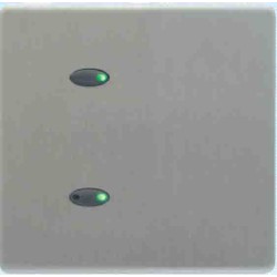 Mode Evolution Ellipse Switch Plate - Black (2 Black Buttons, Single Gang, excluding Fascia Plate)
