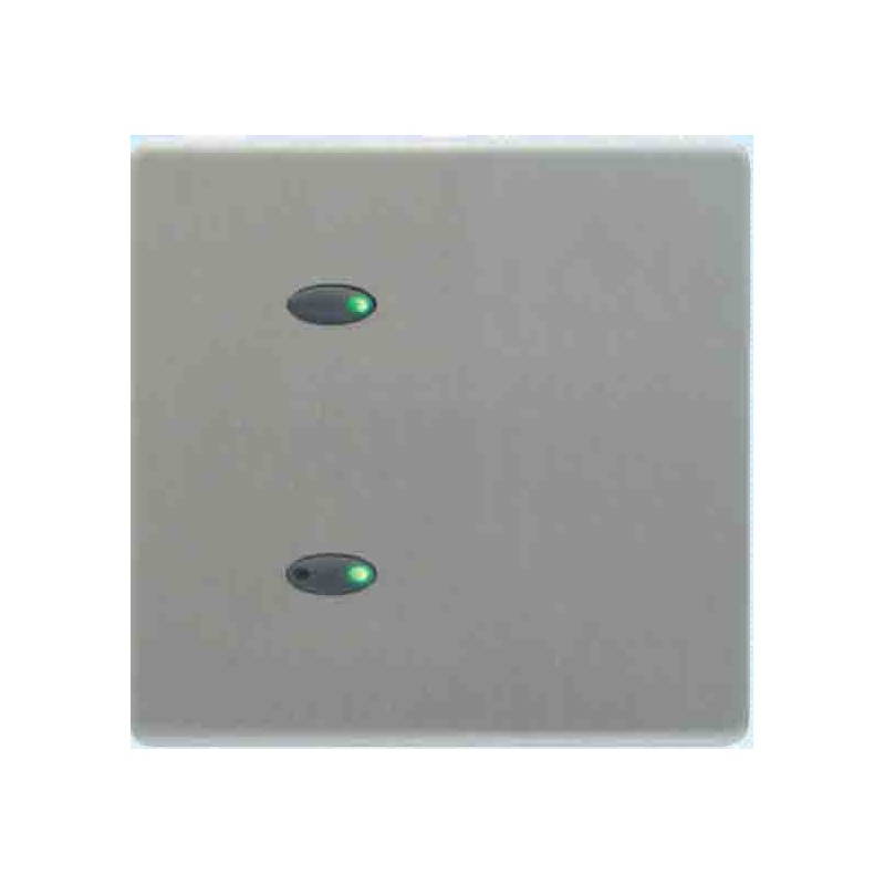Mode Evolution Switch Plate - Black (2 Black Buttons, Single Gang, excluding Fascia Plate)