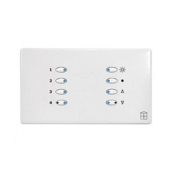Mode SceneStyle4 Control Dimmer SCE-02-04-WHI (2 x 2 Amps, 2 x 1 Amp, Maximum 4 Amps, White Buttons)