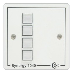 Synergy 1040 4 button controller on single gang panel with UK psu