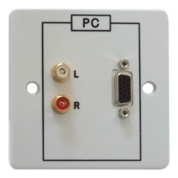 DADO-1G-ST Dado-ST on Engraved 1G plastic panel with 2 x Phonos