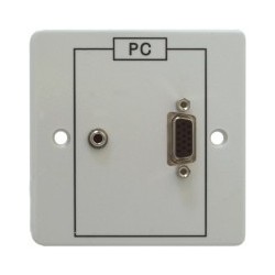 DADO-1G-J Dado-OEM on Engraved 1G plastic panel with 3.5mm stereo jack