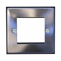 EP-50FSC Satin chrome single gang euro frame with 50mm space