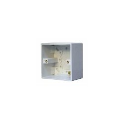 BB1-PS Pack of 5 45mm deep white plastic surface box for 1G panels