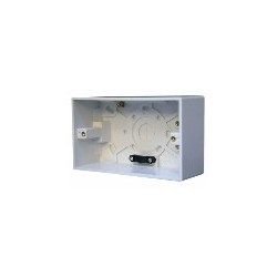 BB2-PS Pack of 5 45mm deep white plastic surface box for Dado-2G