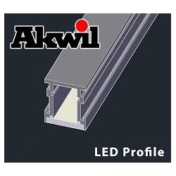 0.8m Akwil Custom Aluminium Surface Profiles for LED Strips with diffusers