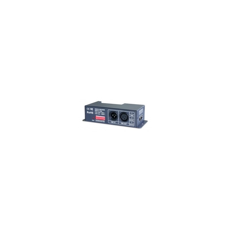 RGBW 4 Channel DMX LED Strip Controller Decoder 24V or 12V  Constant Voltage 6A per Channel AK-RGBW-4CH-24A 480W Driver