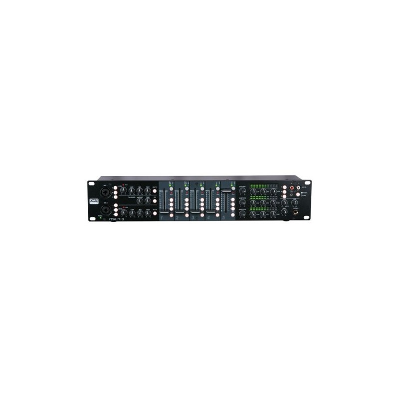 DAP IMIX-7.3 7 Channel 2U install mixer, 3 zones