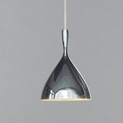 Chrome Gun-Metal Micro Pendant