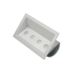 Coloronix SR6LV77W 20W RGBW LED 6 Inch Recessed Adjustable Dimmable Soffit Light IP62 Philips LEDs