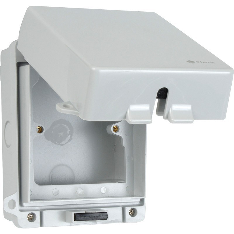 IP65 Rated Single Gang Exterior Back Box AV Euro Plates Akwil Ltd