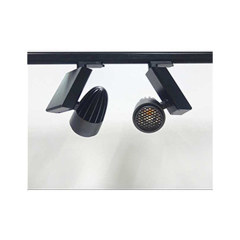 15W LED Dimmable Louver Track Light Fitting Lens Colour