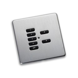 Rako RLF-xxx-SS Satin Steel Fascia Cover Plate for Rako RMC & RCN Wireless Wallplates - with Hidden Screws