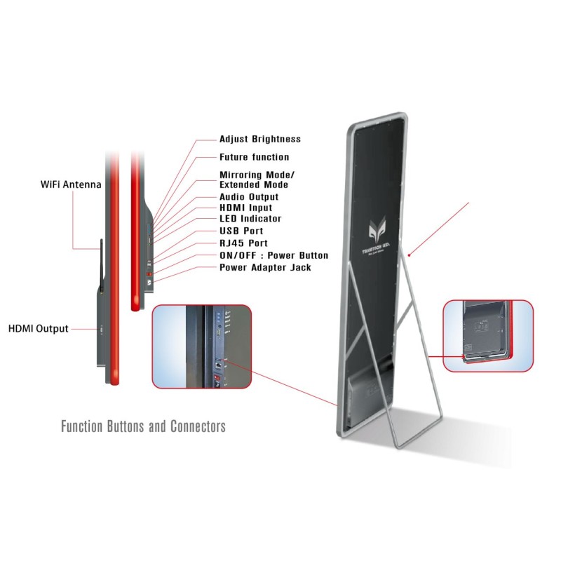 Akwil 1.8mm Pitch 3in1 LED Banner Poster Screen Display High Definition and Quality
