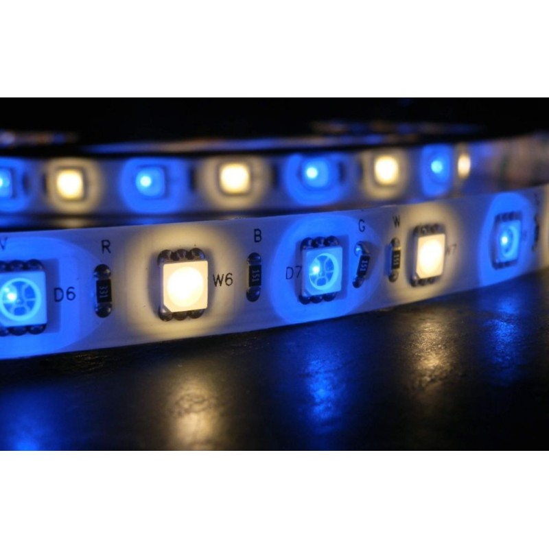 Akwil Super Bright LED Strip RGB and Warm White 24V 5m per reel 180x RGB 180x WW 5050 SMD LEDs
