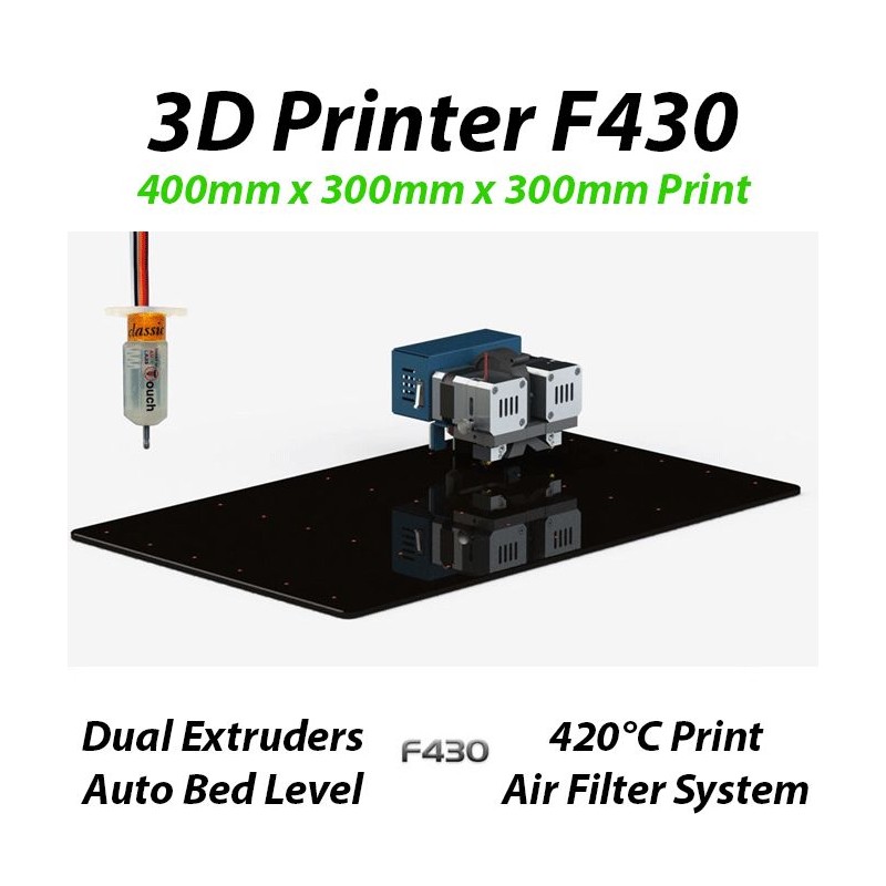 Creatbot F430 3d Printer 420 C Dual Extruders 400x300x300mm Build