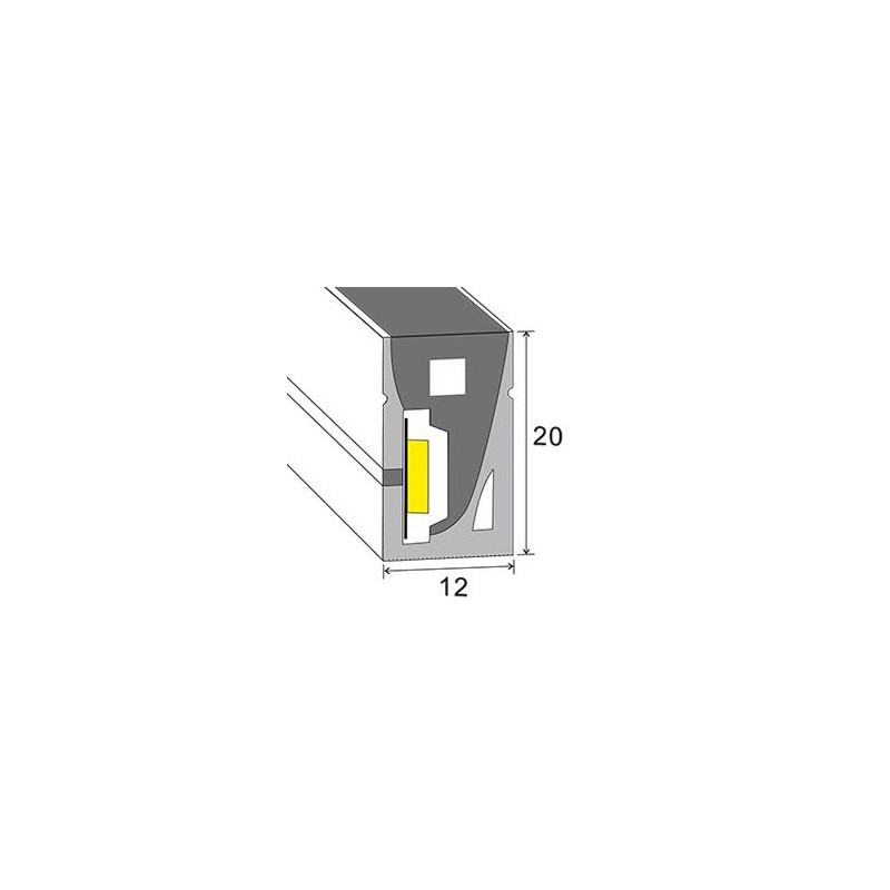 Akwil LED NEON FLEX GRADE A RGBWW 2700k Warm White 60x SMD 5050 per m IP66 240V AC or 24V DC 12W Cost per meter