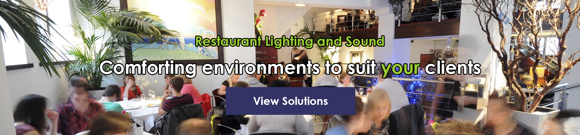 Restaurant and Bar Lighting and Sound Systems and Solutions